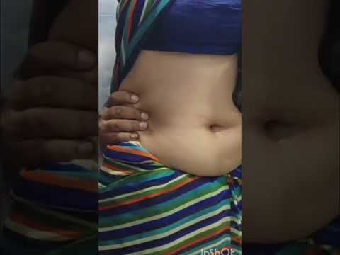 Bhabhi Hot Navel Play and Press Navel Touch