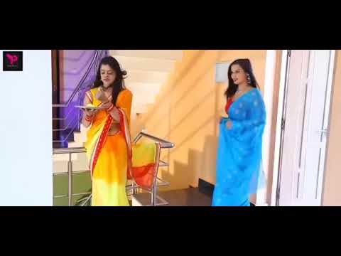 girl touch her friend navel in saree | Navy play lesbian hot